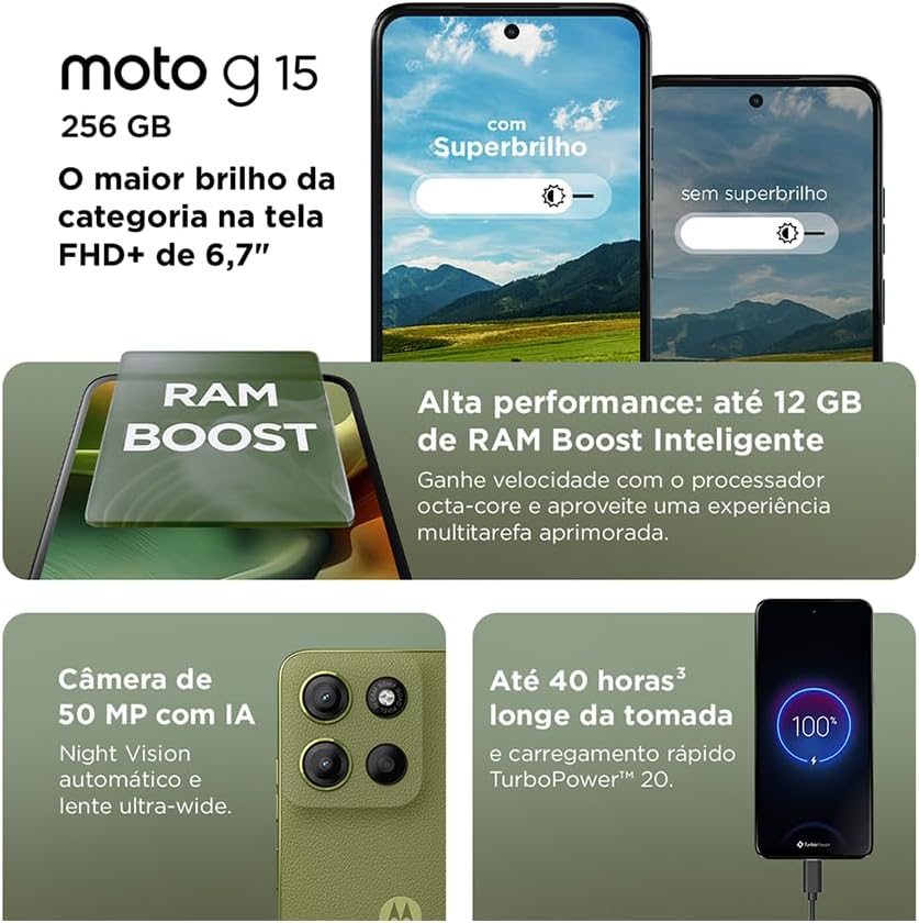 moto g15 performance e qualidade em um aparelho celular