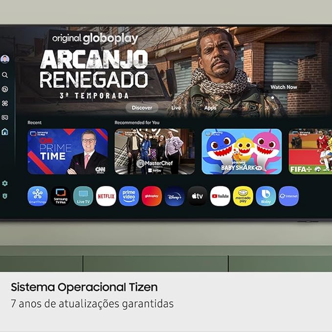 Samsung Smart TV 58" Crystal UHD 4K U8500F 2025, Xbox Cloud Gaming, Canais Gratuitos, 7 Anos de Atualização, AI Energy Mode, Alexa integrada